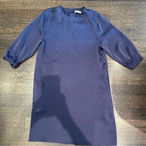 Vince size medium navy blue dress with three-quarter sleeves